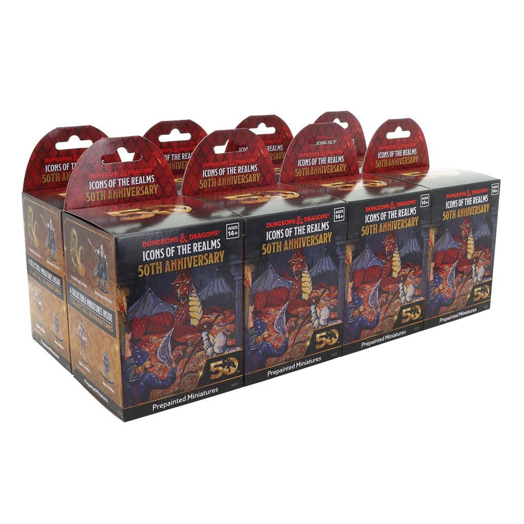 D&D Icons of the Realms: Set 31- 50th Anniversary- Booster BRICK (8 Boosters)