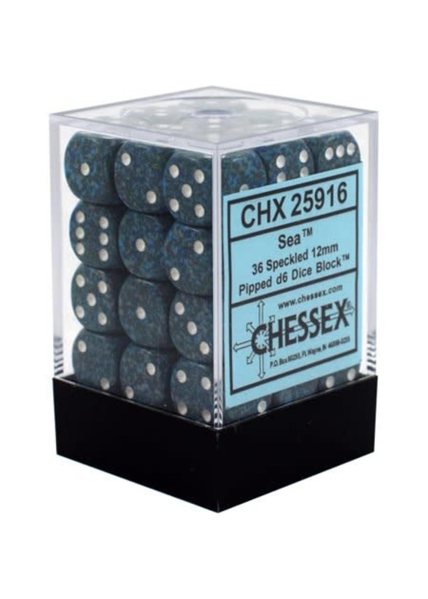 36 Count D6 Speckled Chessex Dice Cube