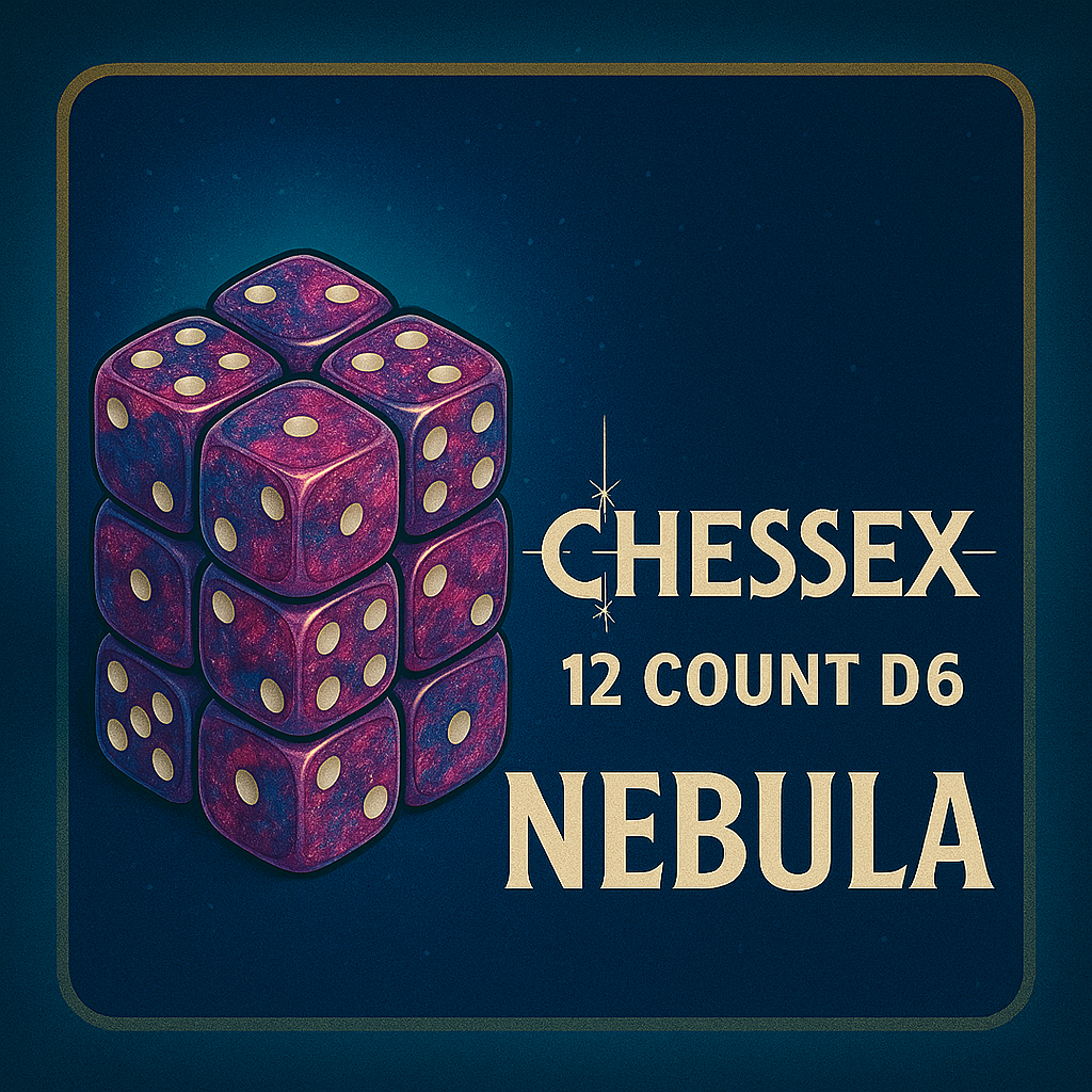 12 Count D6 Nebula Chessex Dice Block