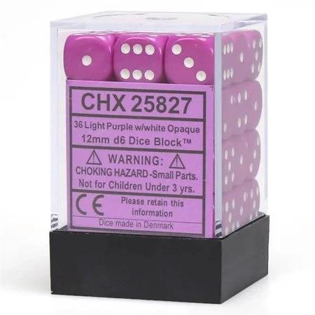 36 Count D6 Opaque Chessex Dice Cube