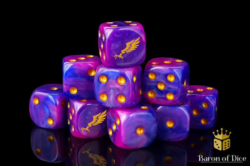 Baron of Dice 25 Count Square Corner Chaos Dice