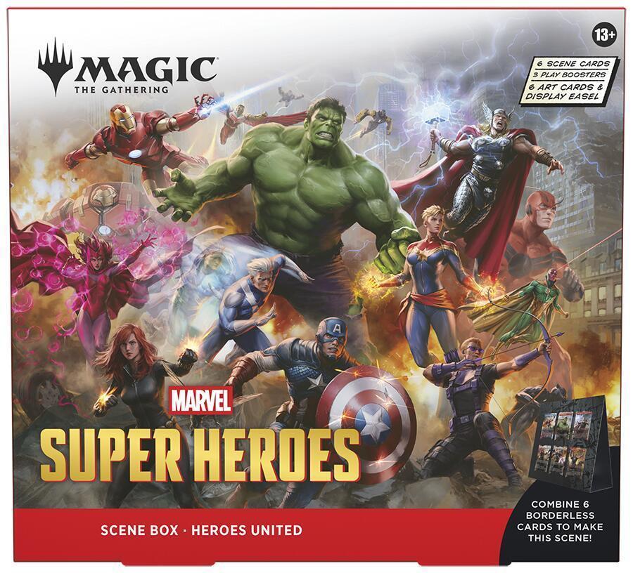 Magic the Gathering Marvel Super Heroes Heroes United Scene Box