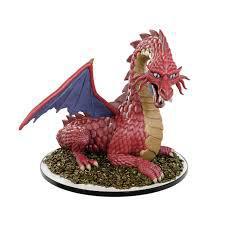 D&D Icons of the Realms: Set 31- 50th Anniversary- Classic Red Dragon- Boxed Miniature