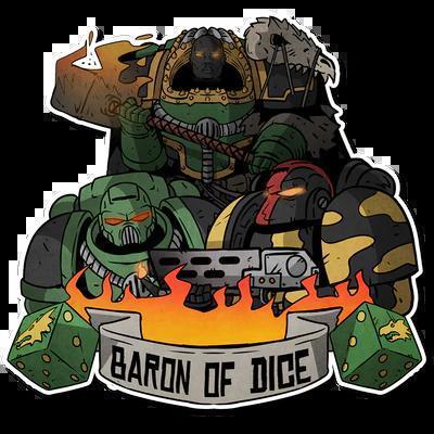 Baron Premium Vinyl Dice Stickers