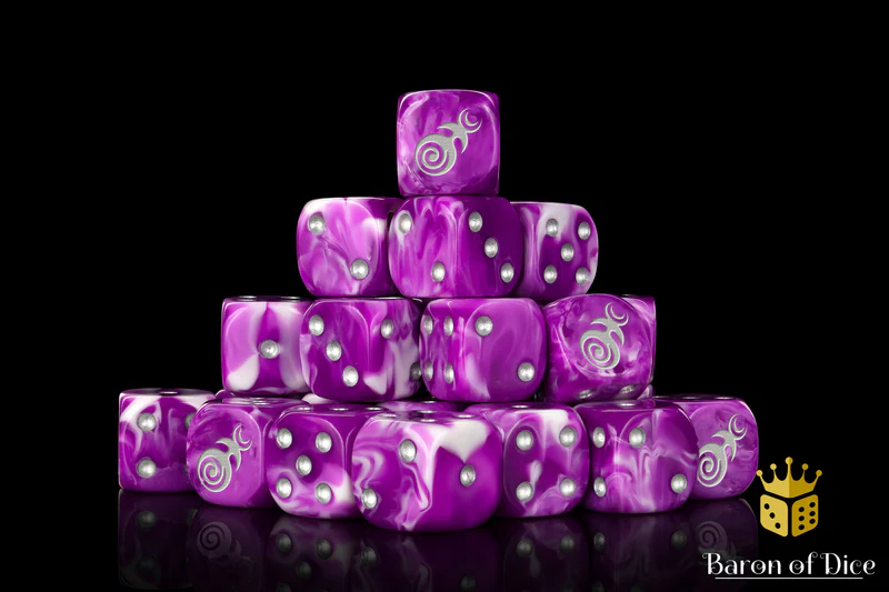 Baron of Dice 25 Count Square Corner Chaos Dice