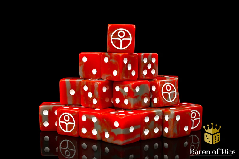 Baron of Dice 50 Count Square Corner Xenos Dice