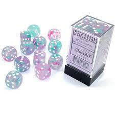 12 Count D6 Nebula Chessex Dice Cube