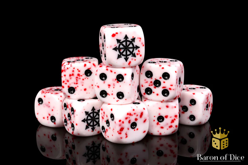 Baron of Dice 25 Count Square Corner Chaos Dice