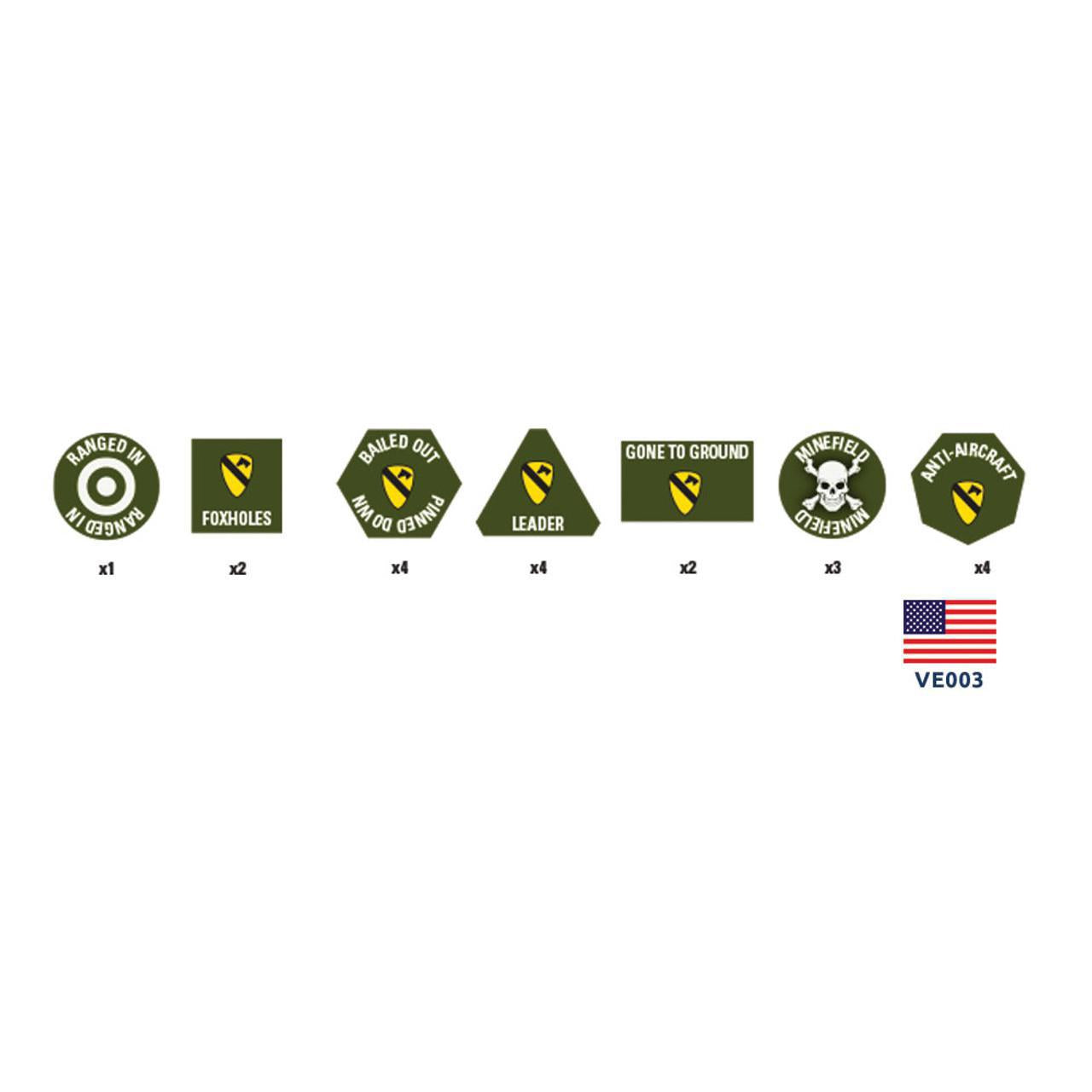 Vietnam Cavalry Division Token Set