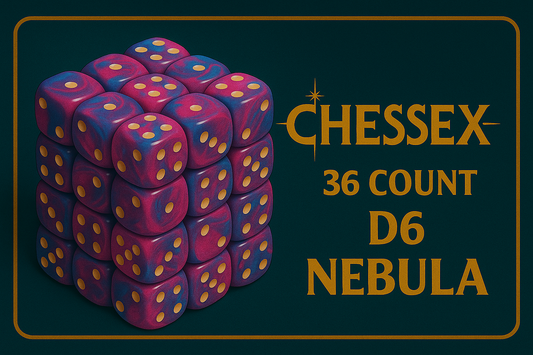 36 Count D6 Nebula Chessex Dice Block