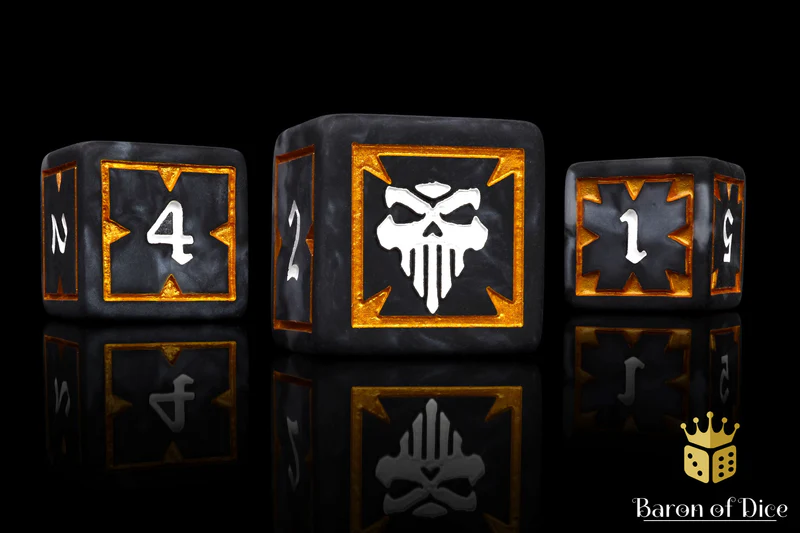 Baron of Dice 50 Count Square Corner Chaos Dice