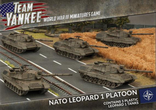 NATO Leopard 1 Tank Platoon (x5 Plastic)