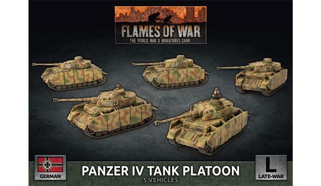 Panzer IV Tank Platoon (Late War x5 Tanks Plastic)