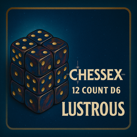 12 Count D6 Lustrous Chessex Dice Cube