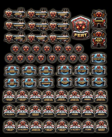 Khador: Winter Korps MK4 Full Token set (Limited Edition)