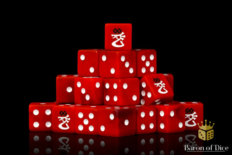 Baron of Dice 25 Count Square Corner Xenos Dice