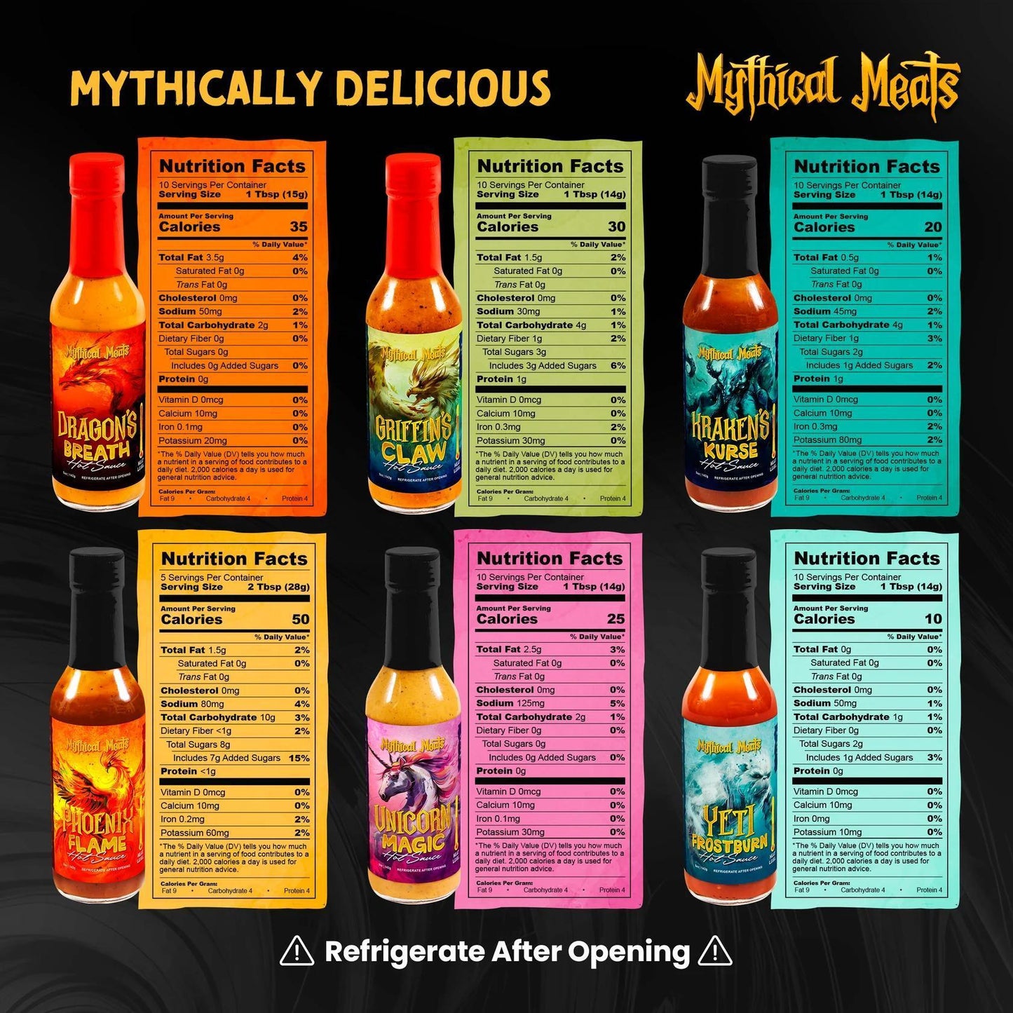 Mythical Meats Hot Sauces 5oz