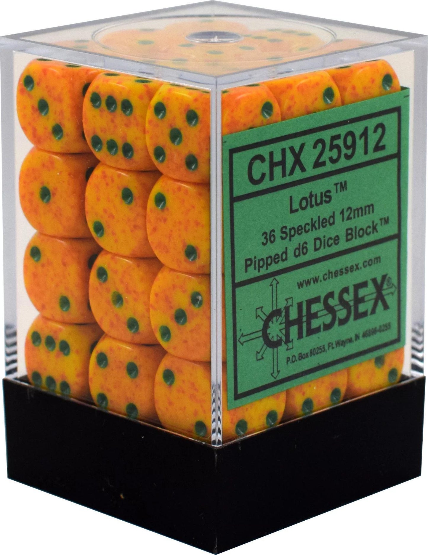 36 Count D6 Speckled Chessex Dice Cube