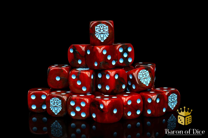 Baron of Dice 25 Count Square Corner Xenos Dice