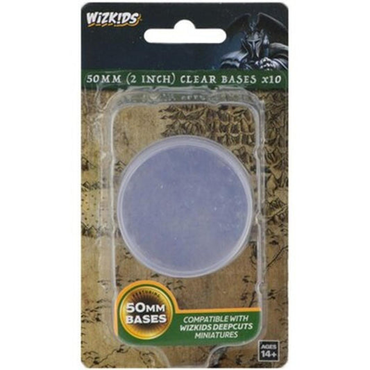 Wizkids 50mm Clear Bases 10ct