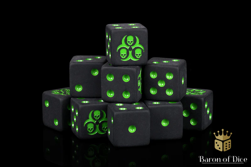 Baron of Dice 25 Count Square Corner Chaos Dice