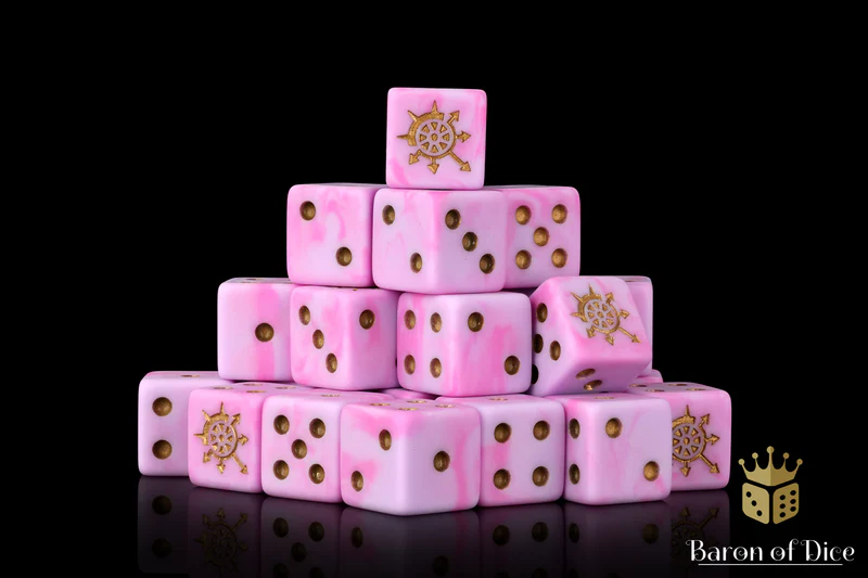 Baron of Dice 25 Count Square Corner Chaos Dice