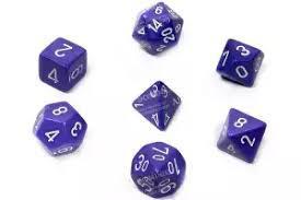 7 Die Opaque Chessex  Dice Sets