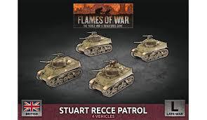 Stuart Recce Patrol (Plastic) (x4 Tanks Plastic)