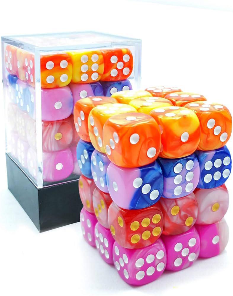 36 Count D6 Luminary Chessex Dice Cube