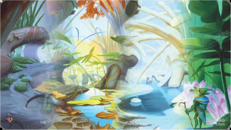 Playmat: MTG- Bloomburrow- Blue