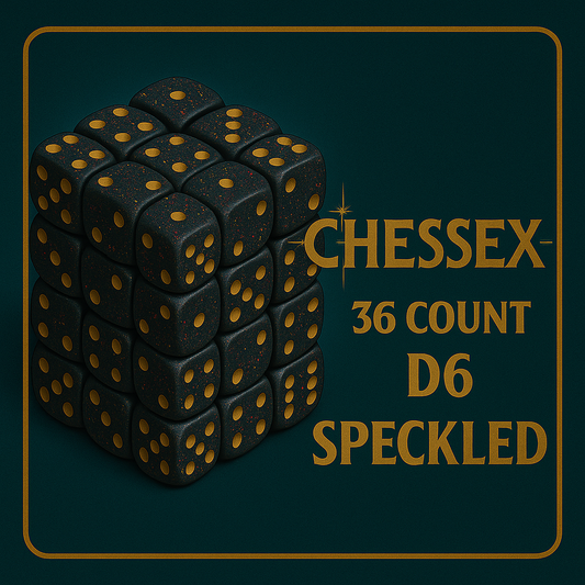 36 Count D6 Speckled Chessex Dice Cube
