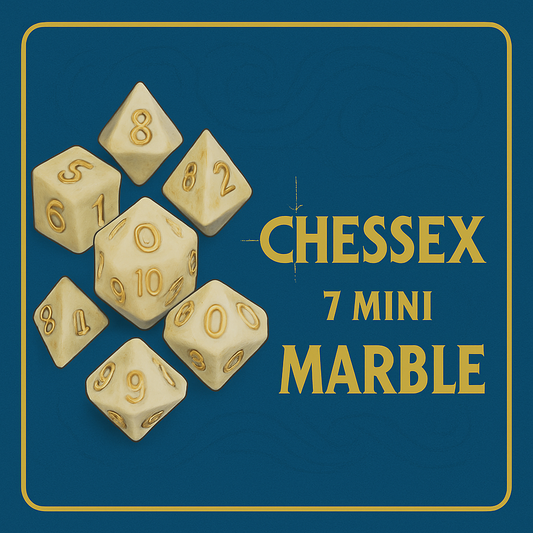 7 Die Marble Mini Chessex Set