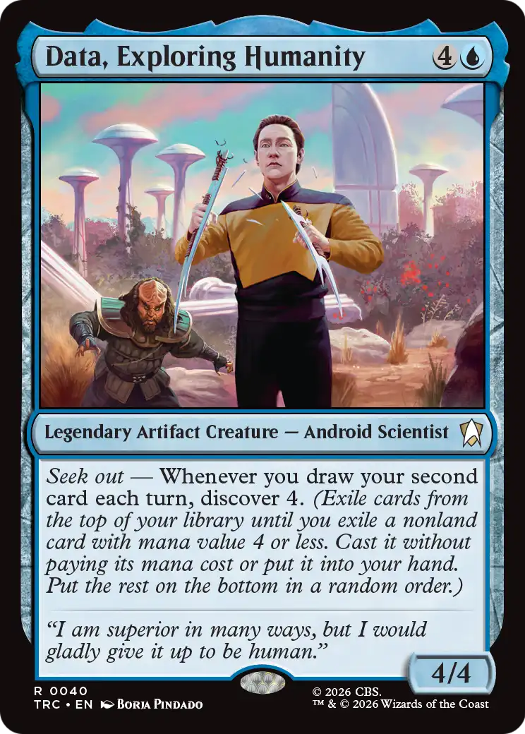 Data, Exploring Humanity
