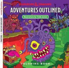 Dungeons & Dragons Adventure Outlines Coloring Book