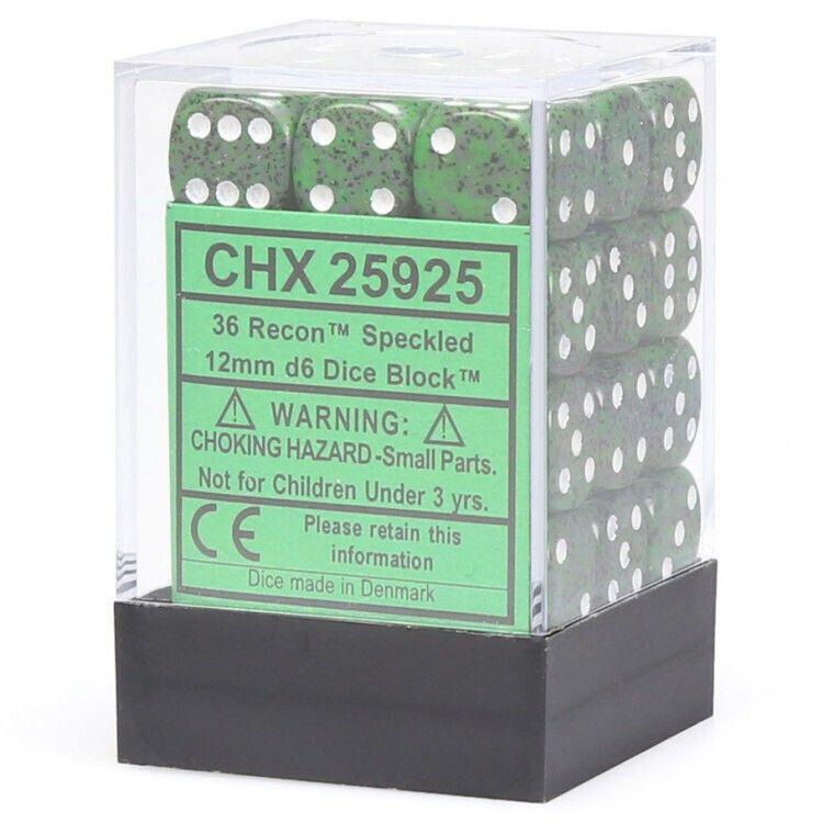 36 Count D6 Speckled Chessex Dice Cube