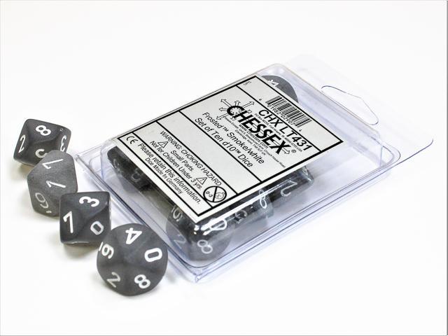 10D10 Frosted Chessex Dice Set