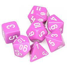 7 Die Opaque Chessex  Dice Sets