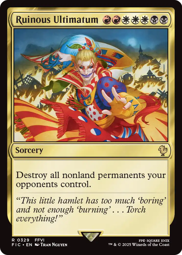 Ruinous Ultimatum
