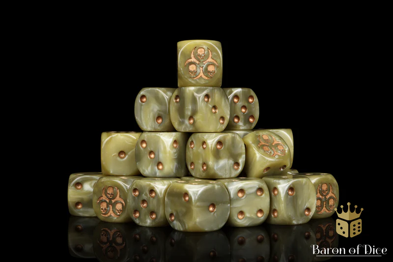 Baron of Dice 25 Count Square Corner Chaos Dice