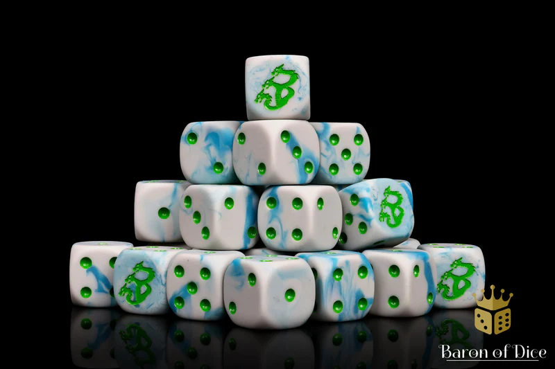 Baron of Dice 25 Count Square Corner Chaos Dice