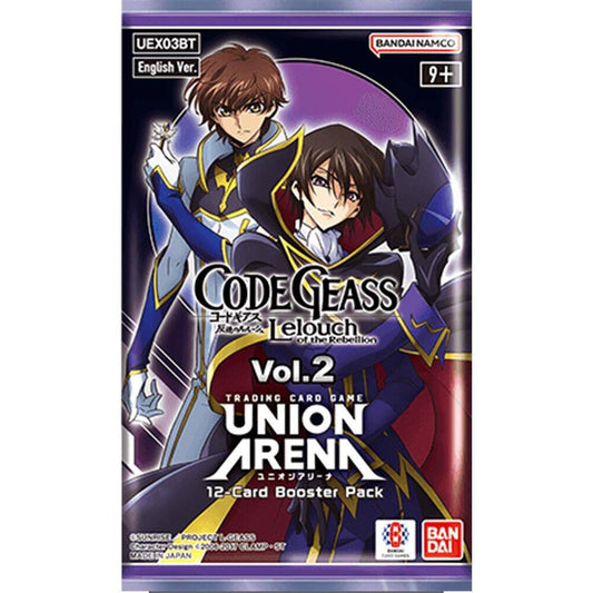 Union Arena Code Geass V2  Booster Pack  releases 8/29