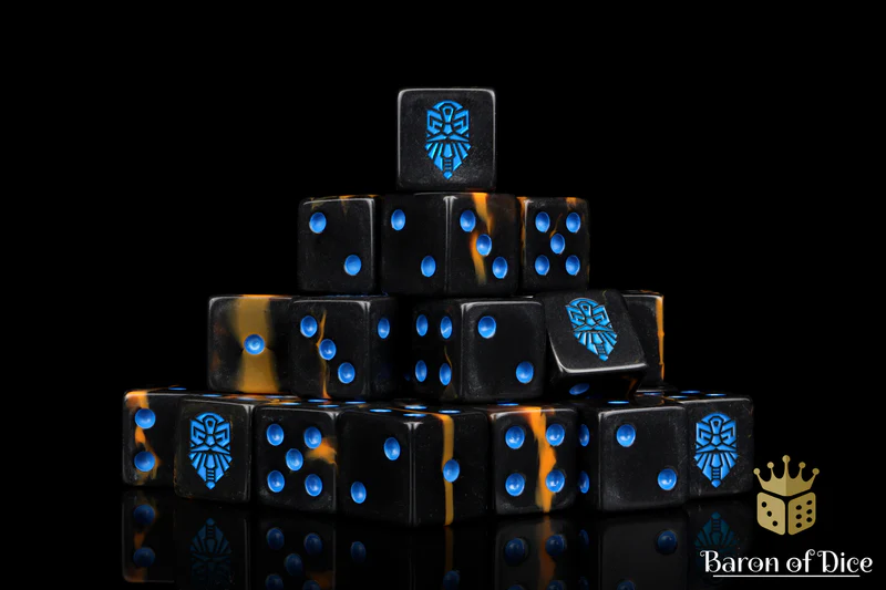 Baron of Dice 25 Count Square Corner Xenos Dice