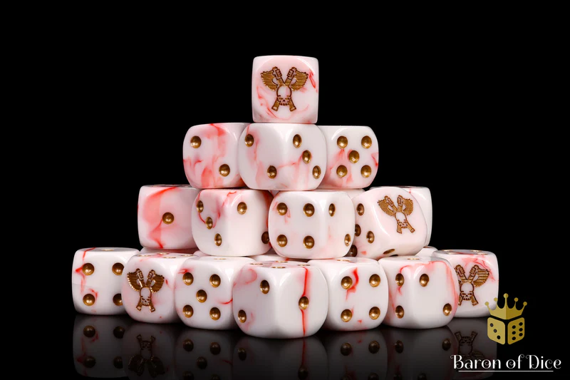 Baron of Dice 50 Count Square Corner Chaos Dice