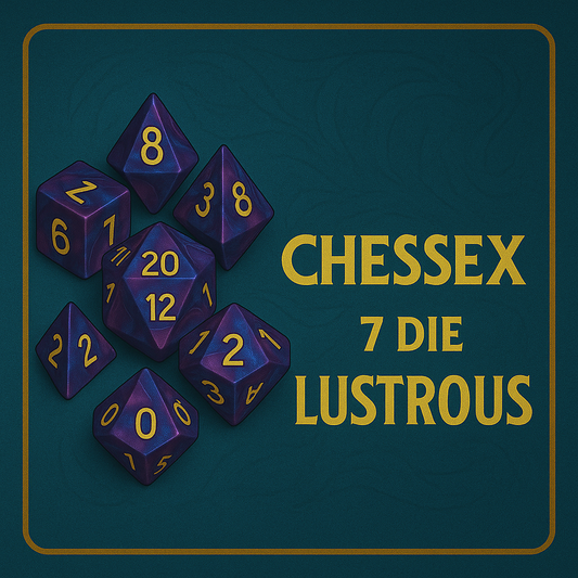 7 Die Lustrous Chessex Set