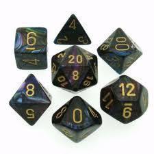 7 Die Lustrous Chessex Set