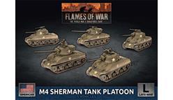 M4 Sherman Tank Platoon (Late War x5 Tanks Plastic)