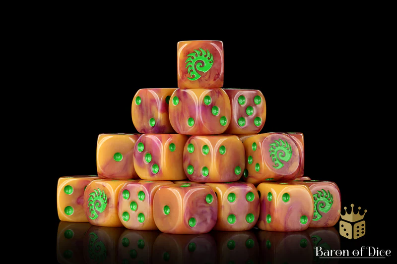 Baron of Dice 25 Count Square Corner Xenos Dice