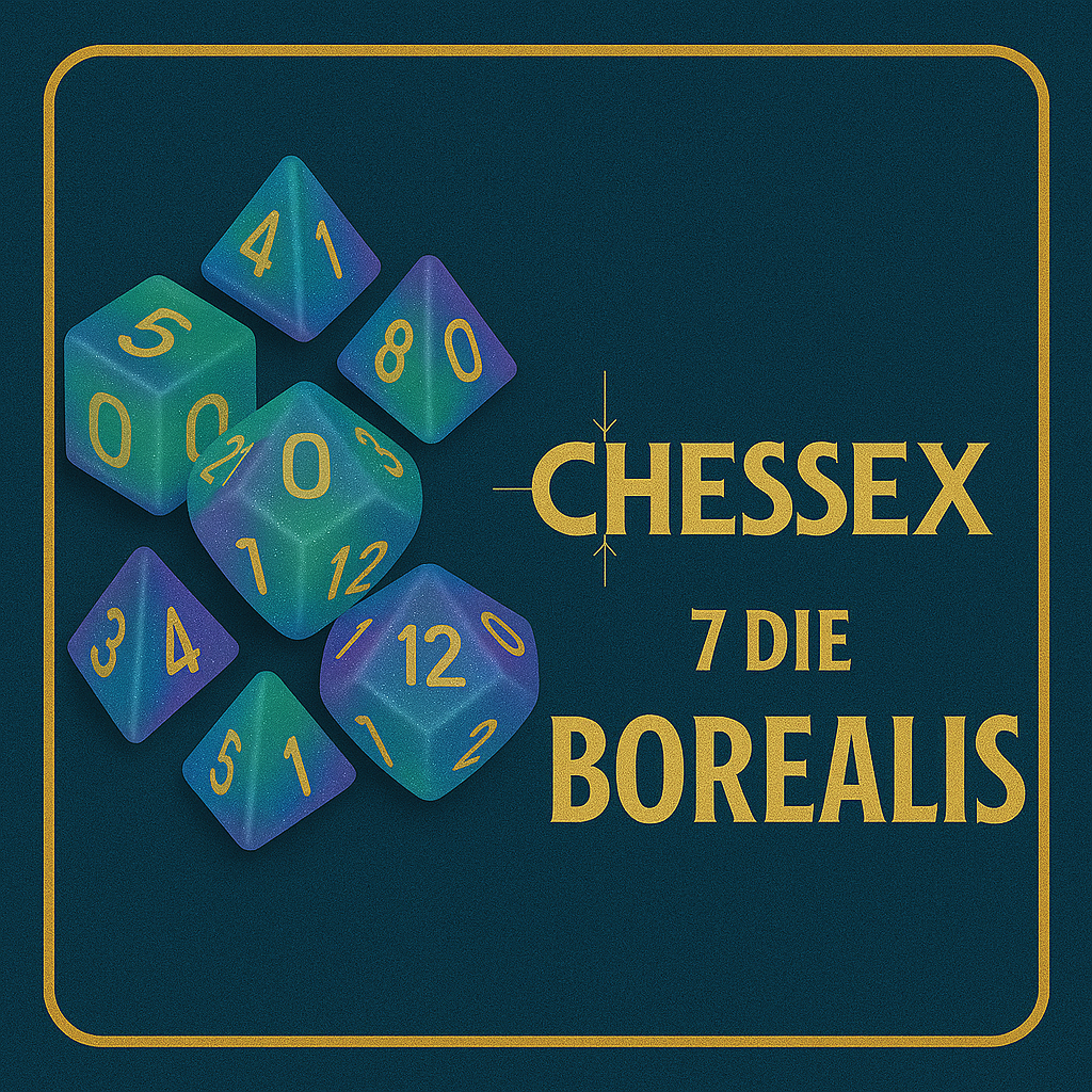 7 Die Borealis Chessex Dice Sets