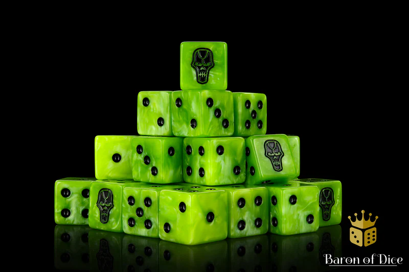Baron of Dice 50 Count Square Corner Xenos Dice
