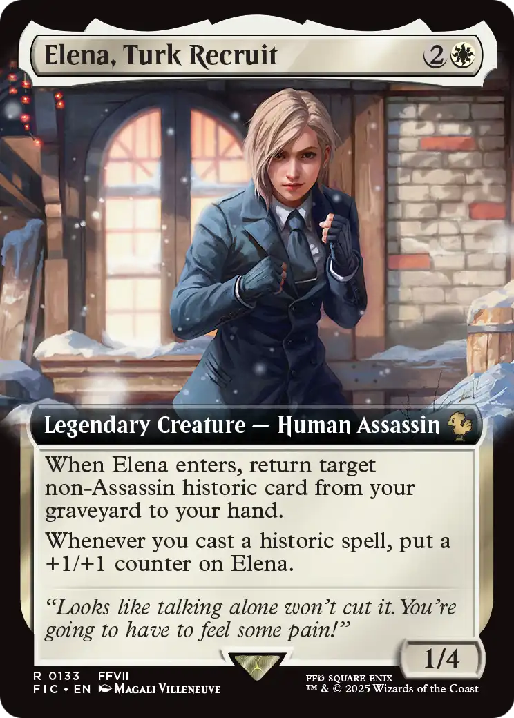 Elena, Turk Recruit